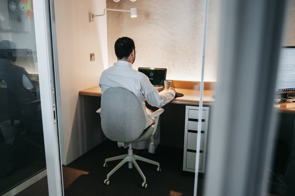 A furnished, lockable private office at MAZJ in Al-Khobar